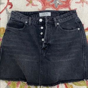 Free people mini denim skirt
